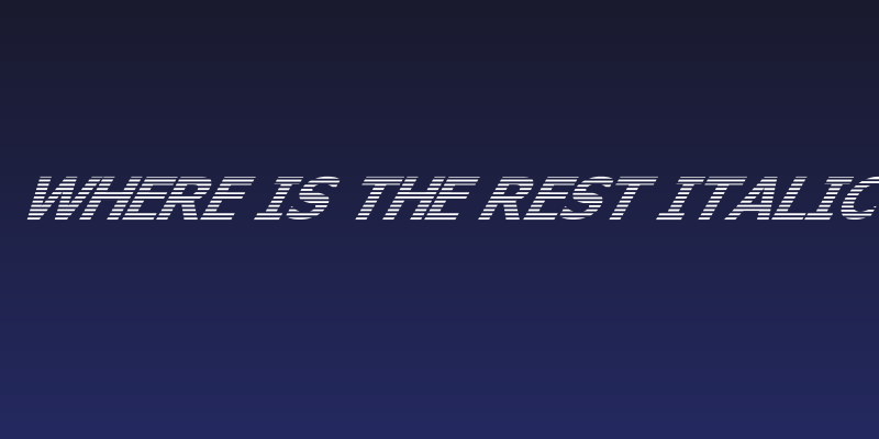 Where is the rest Italic Social Header