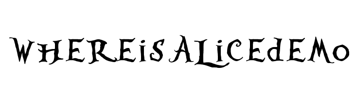 WhereisAlicedemo Font