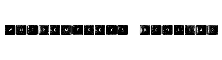 Wheremykeys-Regular  Frei Schriftart Herunterladen