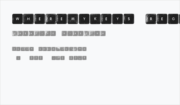 Wheremykeys-Regular Business Card