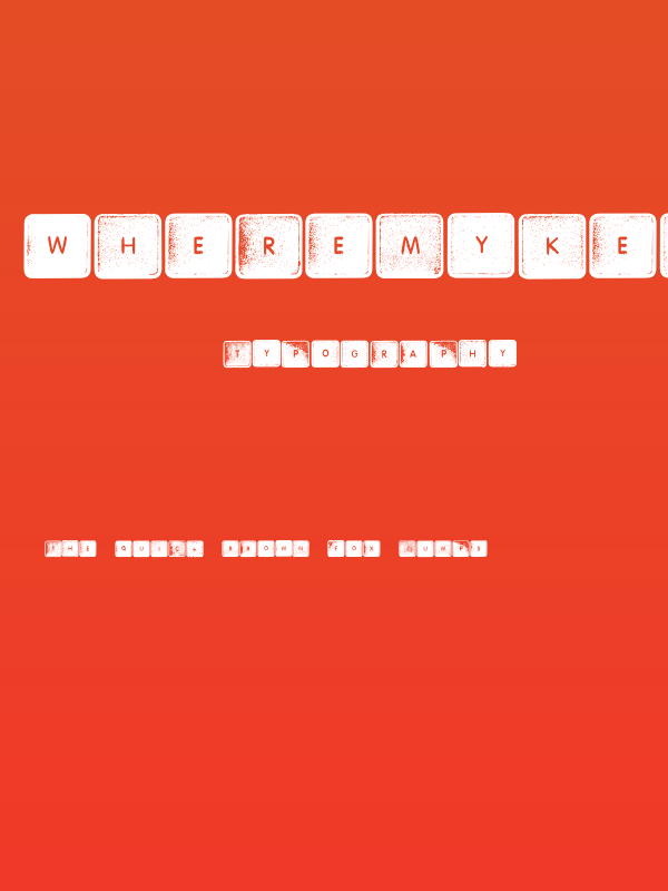 Wheremykeys-Regular Poster