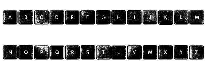 Wheremykeys-Regular Font LOWERCASE