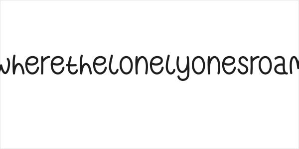 WheretheLonelyOnesRoam Logo