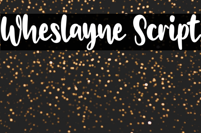 Wheslayne Script Example 3