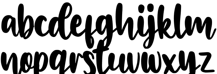 Wheslayne Script Font LOWERCASE