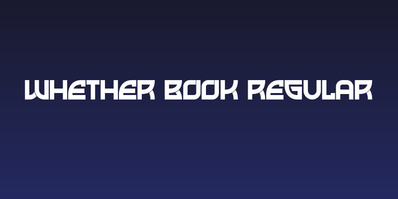 Whether Book Regular Social Header