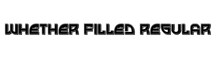 Whether Filled Regular  baixar fontes gratis