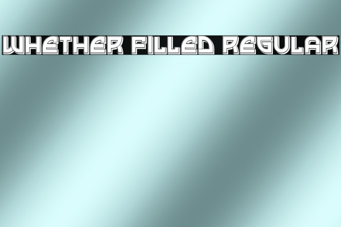 Whether Filled Regular Example 3