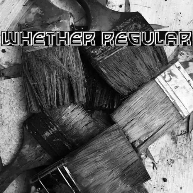 Whether Regular Font examples