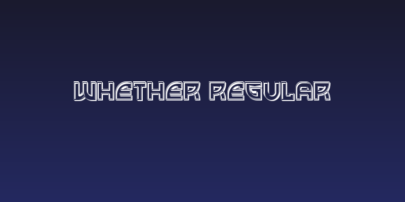 Whether Regular Social Header