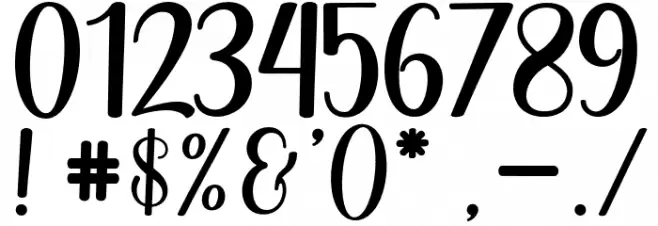 WhetiyaScript Font OTHER CHARS