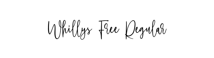 Whillys Free Regular  baixar fontes gratis