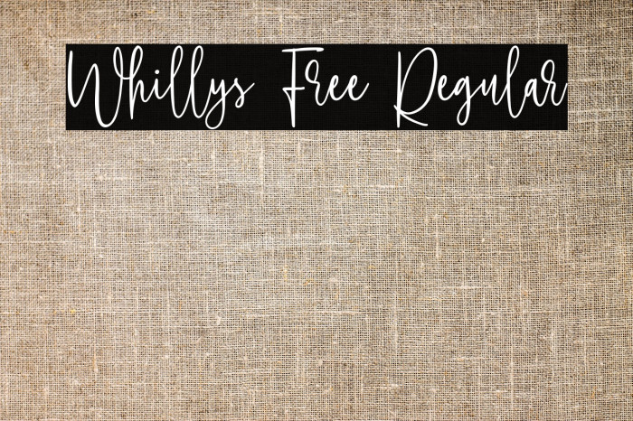 Whillys Free Regular Example 2