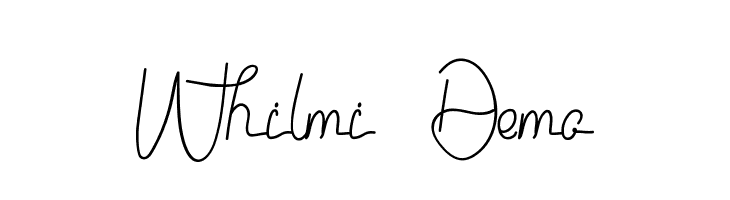 Whilmi Demo  baixar fontes gratis