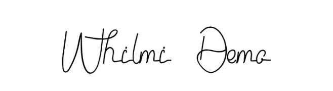Whilmi Demo  Descarca Fonturi Gratis