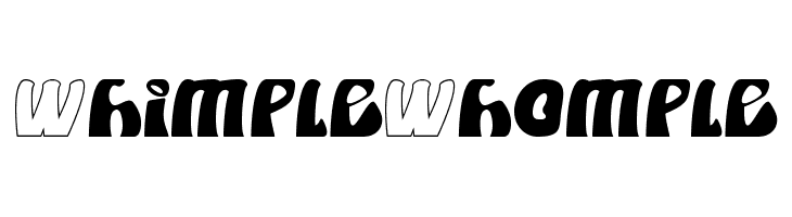 Whimple Whomple  フリーフォントのダウンロード