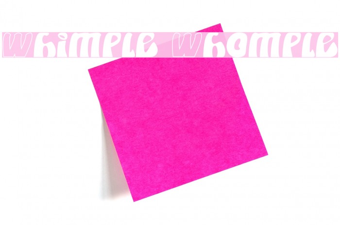 Whimple Whomple Font examples