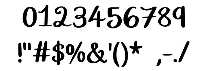 Whimsical Fountain Regular Font OTHER CHARS