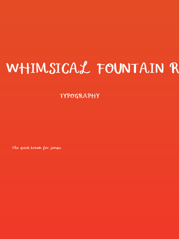 Whimsical Fountain Regular Poster