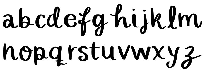 Whimsical Fountain Regular Font LOWERCASE