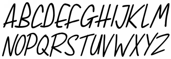 Whimsical Lovelies Italic Caratteri MAIUSCOLE