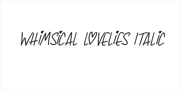 Whimsical Lovelies Italic Logo