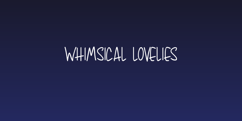 Whimsical Lovelies Social Header