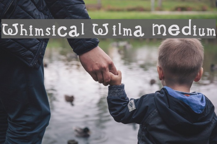 Whimsical Wilma Medium Font examples