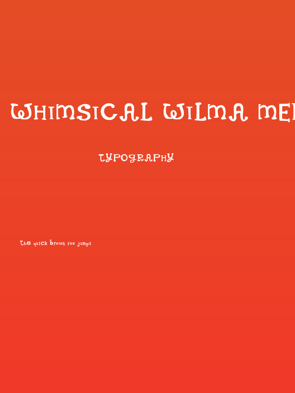 Whimsical Wilma Medium Poster
