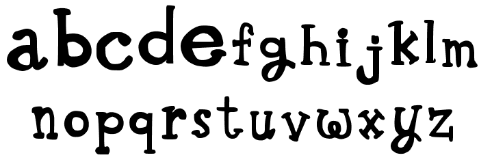 Whimsical Wilma Medium Font LOWERCASE