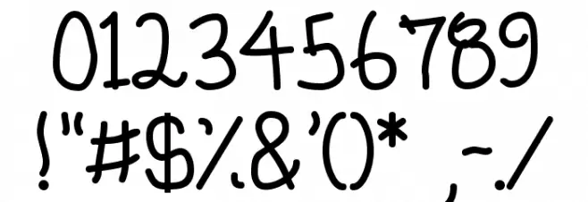 Whimsico Font OTHER CHARS