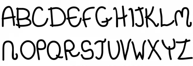 Whimsico Schriftart Groß