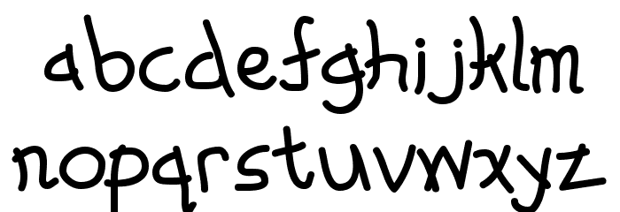 Whimsico Font LOWERCASE