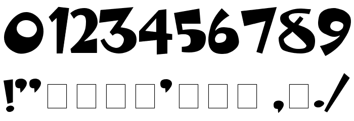 Whimsy TT Font OTHER CHARS