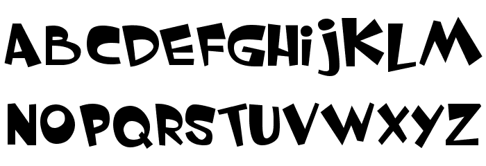 Whimsy TT Font LOWERCASE