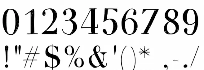 Whimsy Font OTHER CHARS