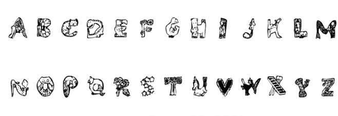 Whimsy Шрифта ВЕРХНИЙ