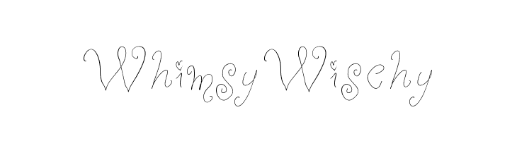 WhimsyWischy Font