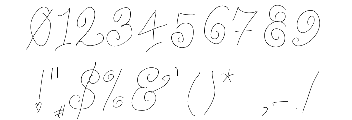 WhimsyWischy Font OTHER CHARS