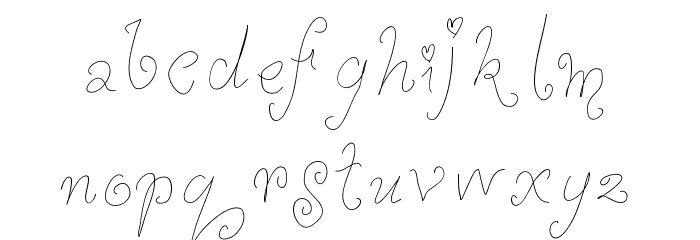 WhimsyWischy Font LOWERCASE