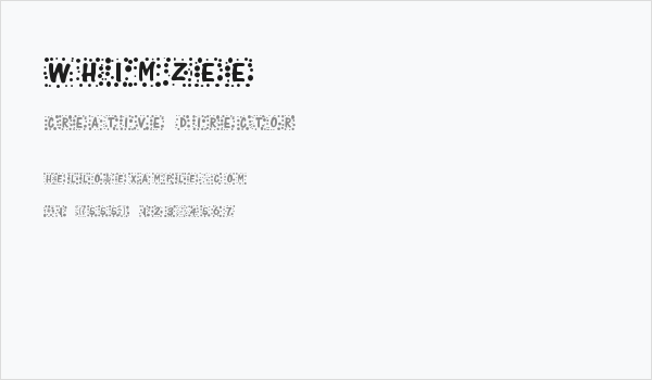 Whimzee Business Card