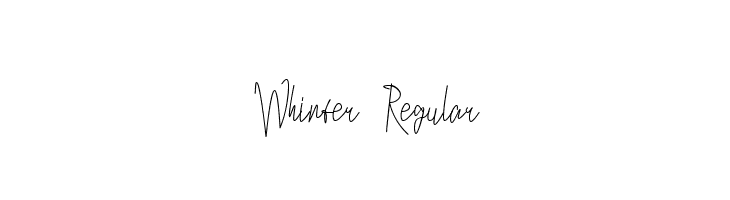 Whinter Regular  フリーフォントのダウンロード