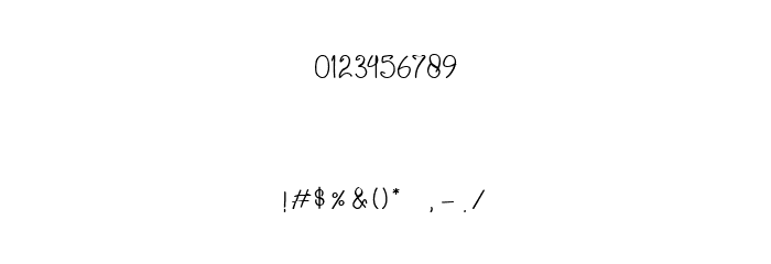 Whinter Regular Font OTHER CHARS