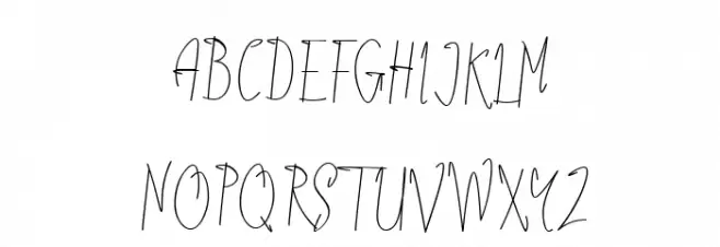 Whinter Regular Schriftart Groß