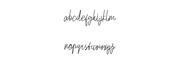 Whinter Regular Font LOWERCASE