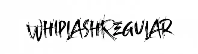 Whiplash Regular  Скачать бесплатные шрифты