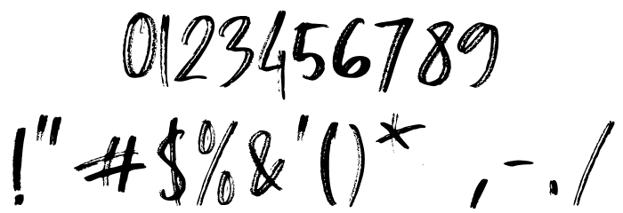 Whiplash Regular Font OTHER CHARS