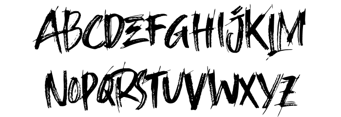 Whiplash Regular Font LOWERCASE