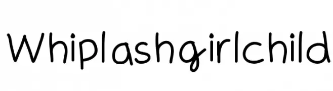 Whiplashgirlchild  Free Fonts Download