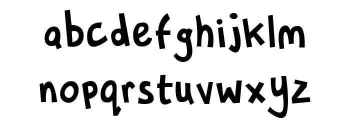 Whippy Snapped Font LOWERCASE